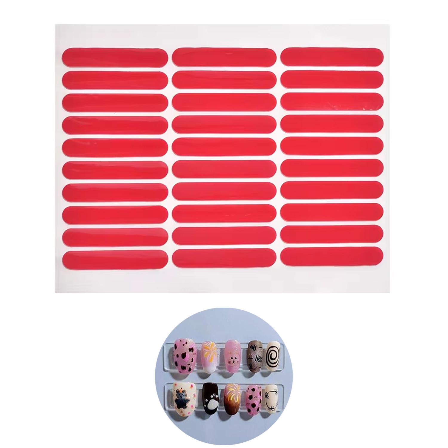 Nail Art Overlay - LULAA dubbelzijdige kristallen tape voor nail