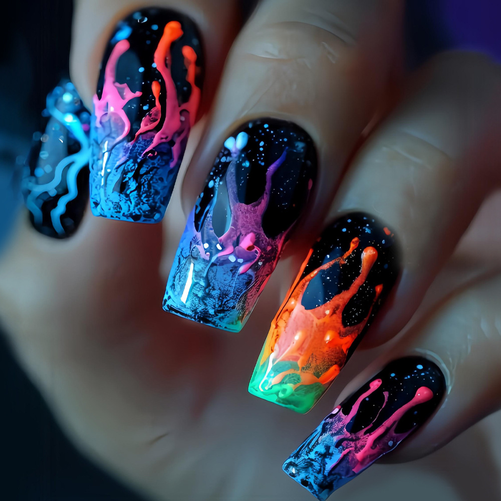 Press On Nail Set - Medium nepnagels voor dames en meisjes,