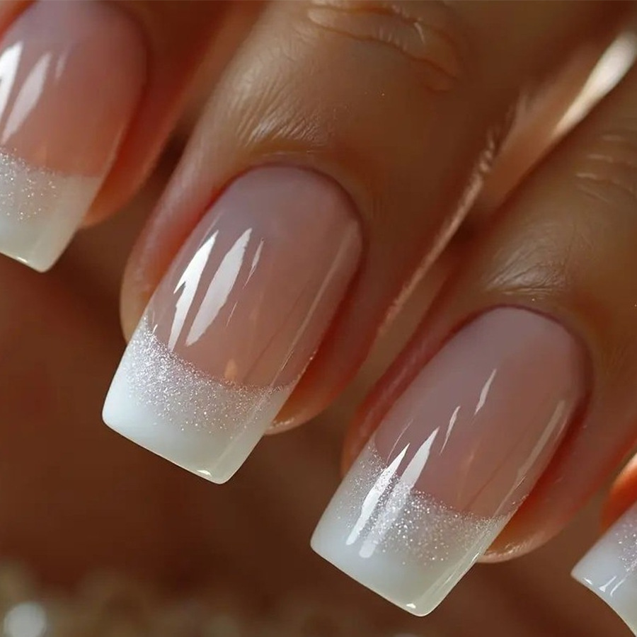Nail Art Overlay - 24 stuks/set Medium Vierkante kunstnagels voor