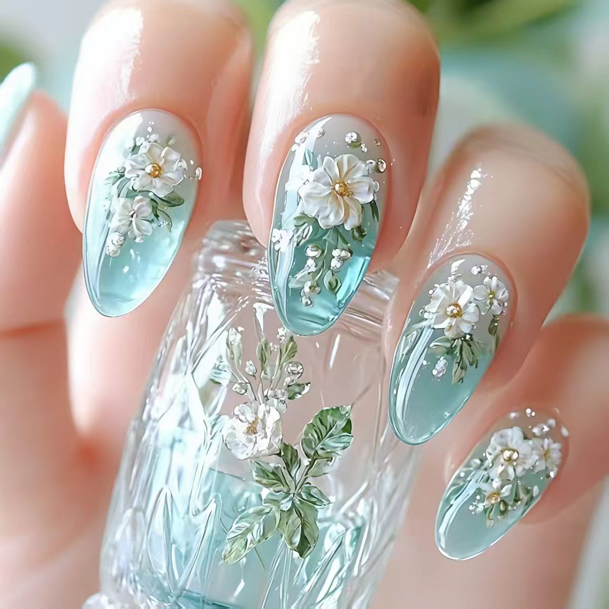 Press On Nail Set - Medium nepnagels voor dames en meisjes,