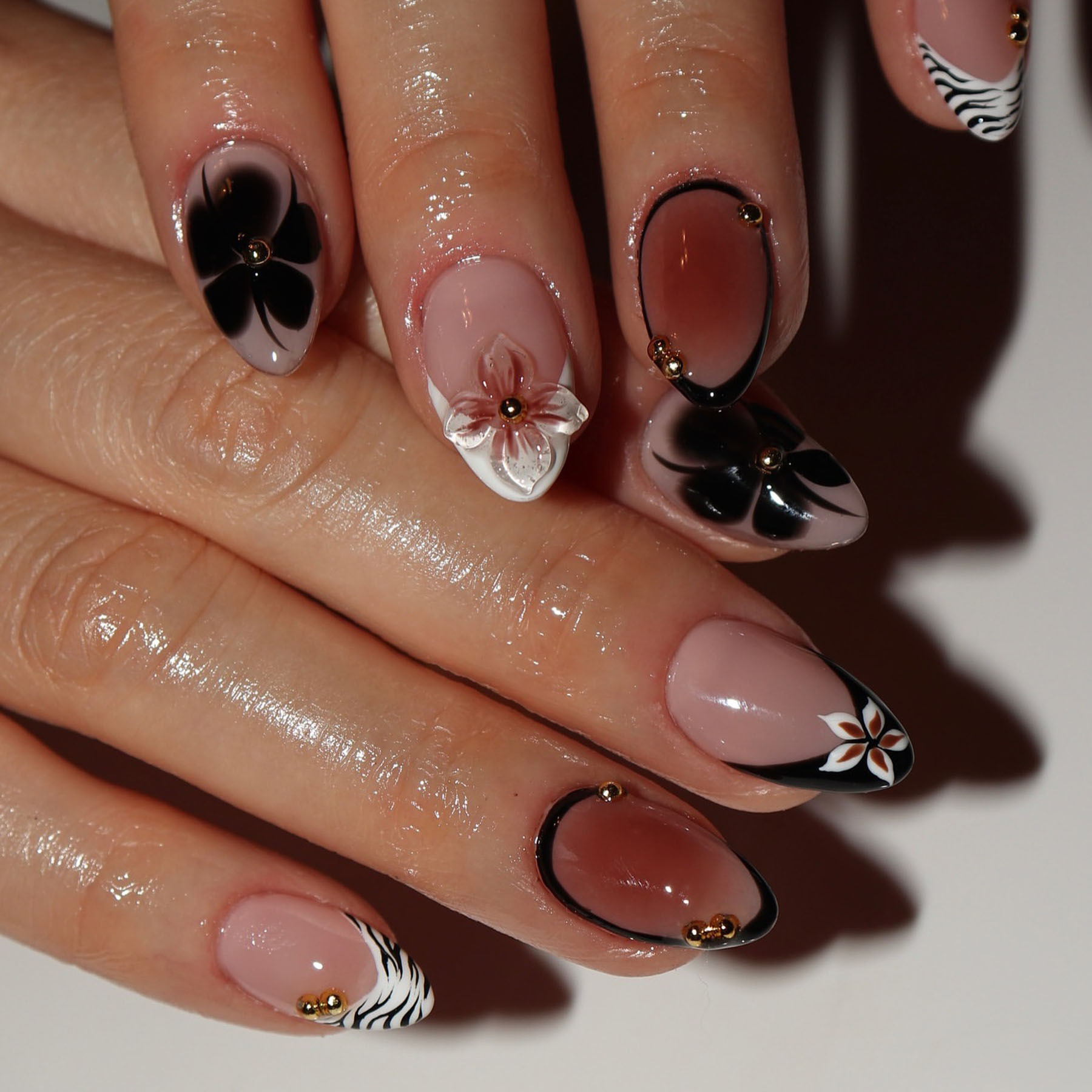 24 stuks bloem kunstnagels bru - Press On Nail Set recensie en prijs