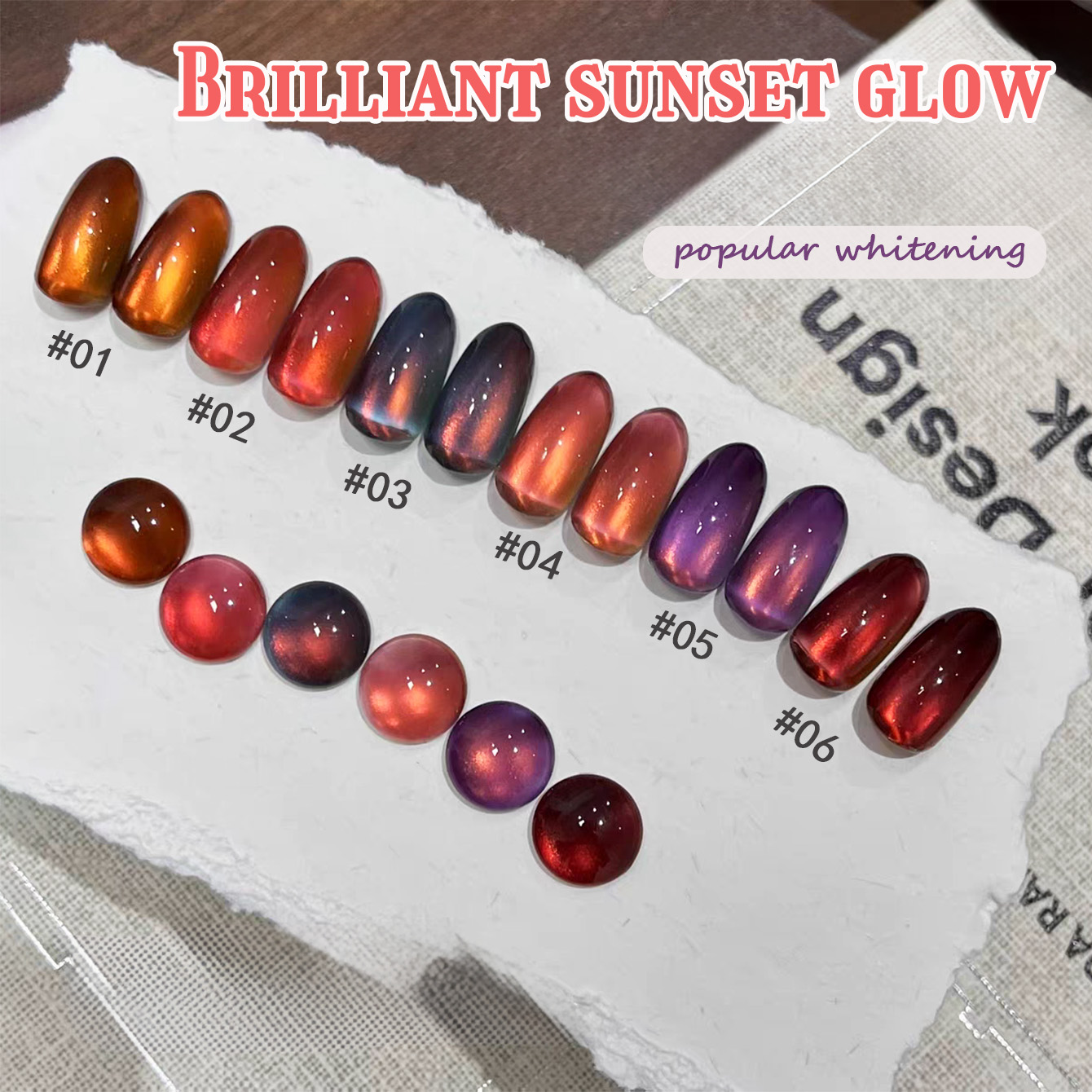 1 stuks TC Herfst Populaire Tw - Nail Art Red Wine Cat Eye recensie en prijs