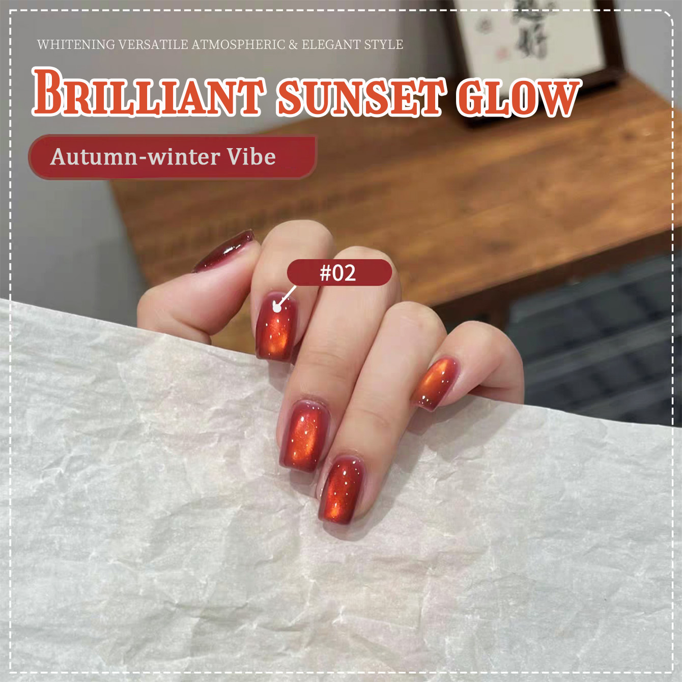 1 stuks TC Herfst Populaire Tw - Nail Art Red Wine Cat Eye recensie en prijs