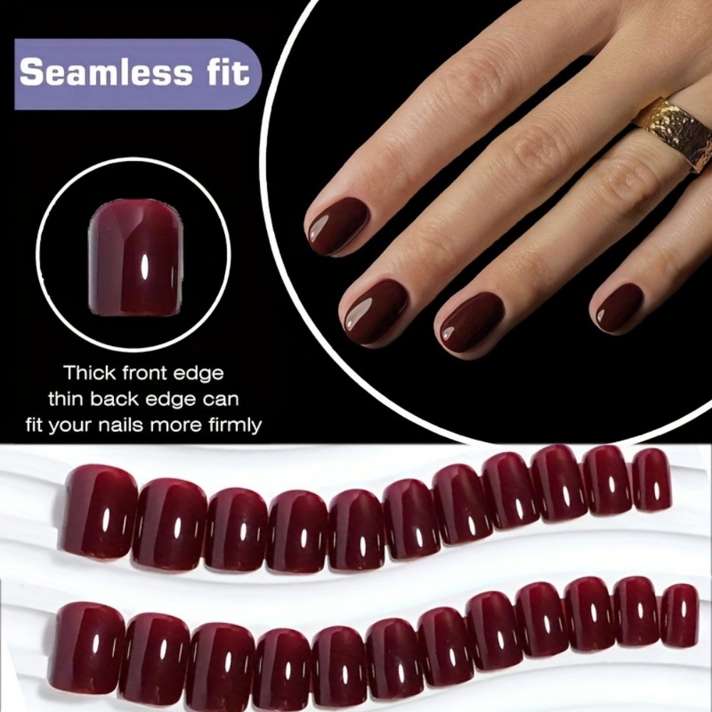 24-delige set wijnrode Cat-Eye - Nail Art Red Wine Cat Eye recensie en prijs