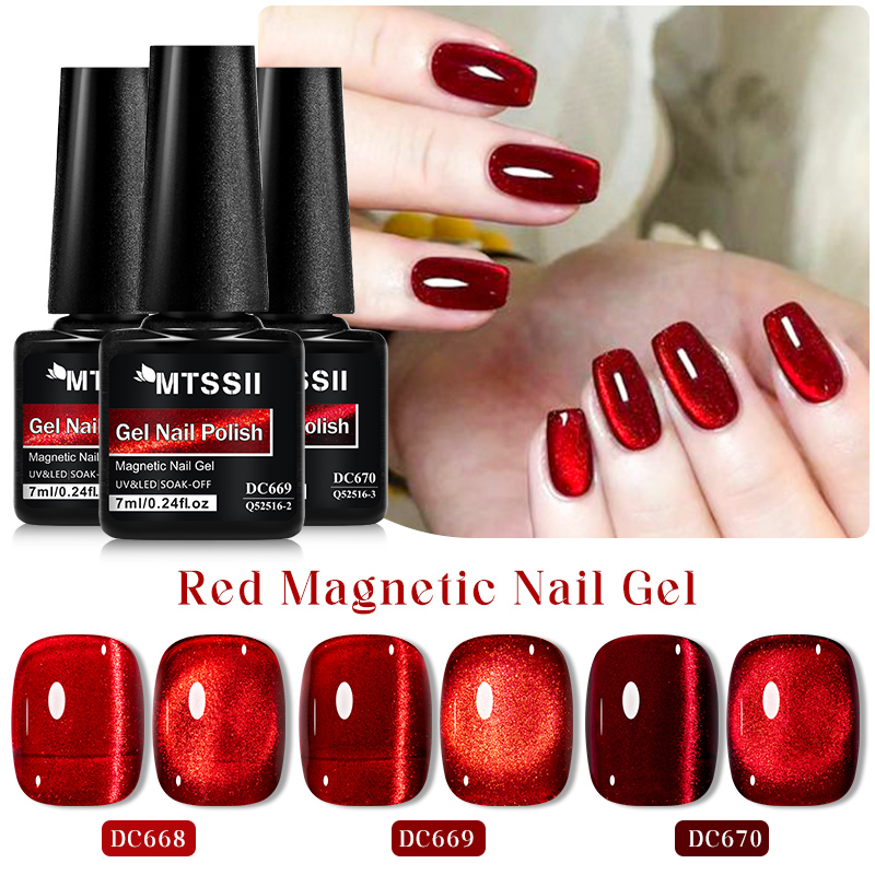 Mtssii 7ML Wijn Rode Kat Magne - Nail Art Red Wine Cat Eye recensie en prijs