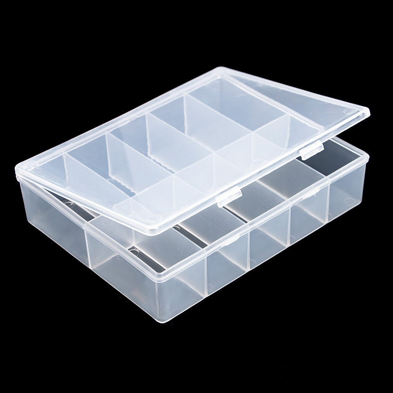 10 Grids Lege Clear Opbergdoos - Nail Art Overlay recensie en prijs