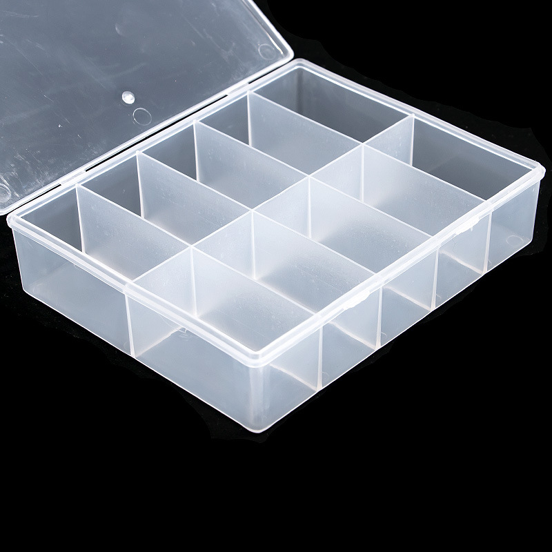 10 Grids Lege Clear Opbergdoos - Nail Art Overlay recensie en prijs