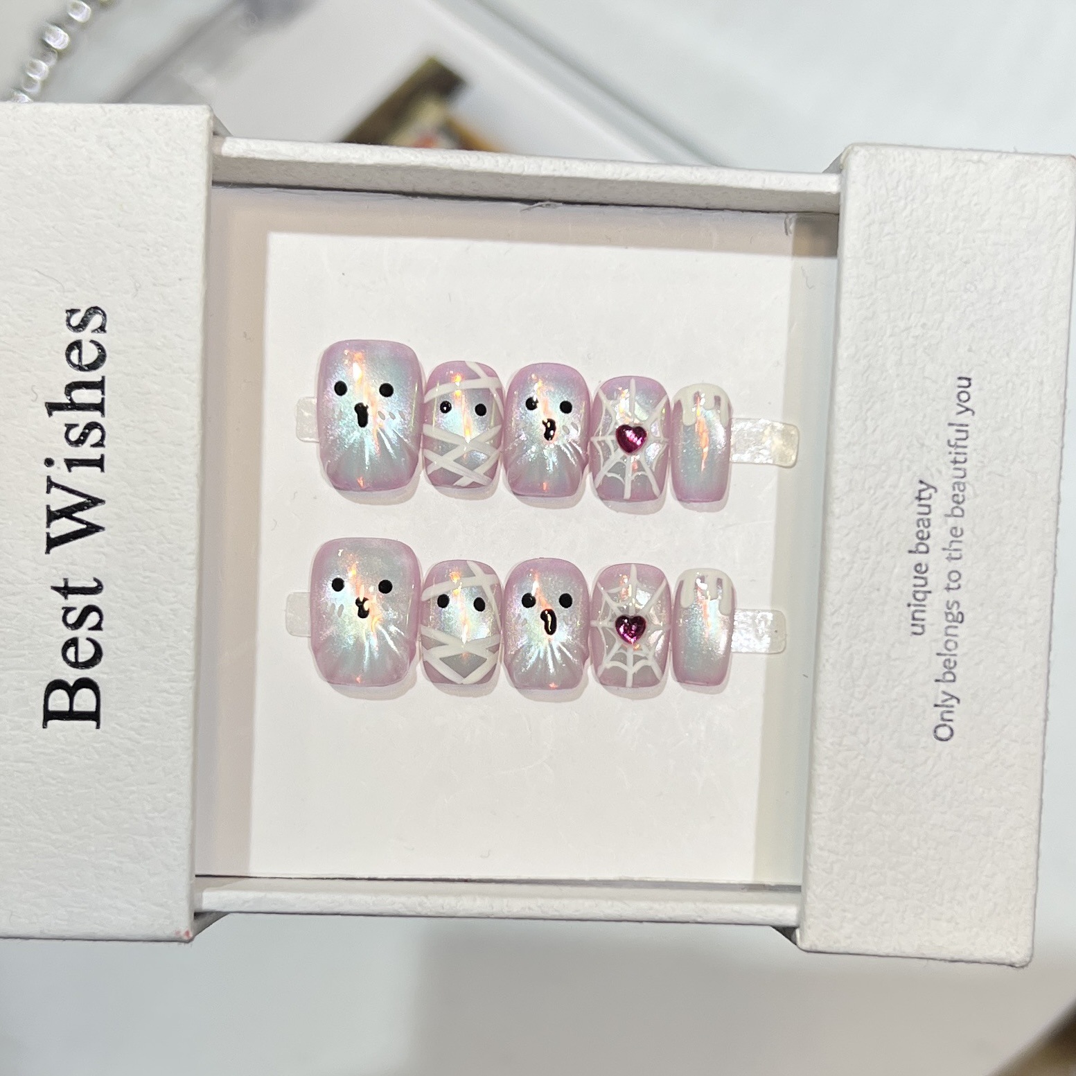 10 stuks handgemaakte korte dr - Nail Art Full Cat Eye recensie en prijs