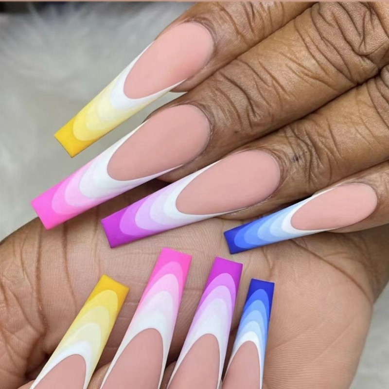 Korte medium nepnagels voor vr - Press On Nail Set recensie en prijs